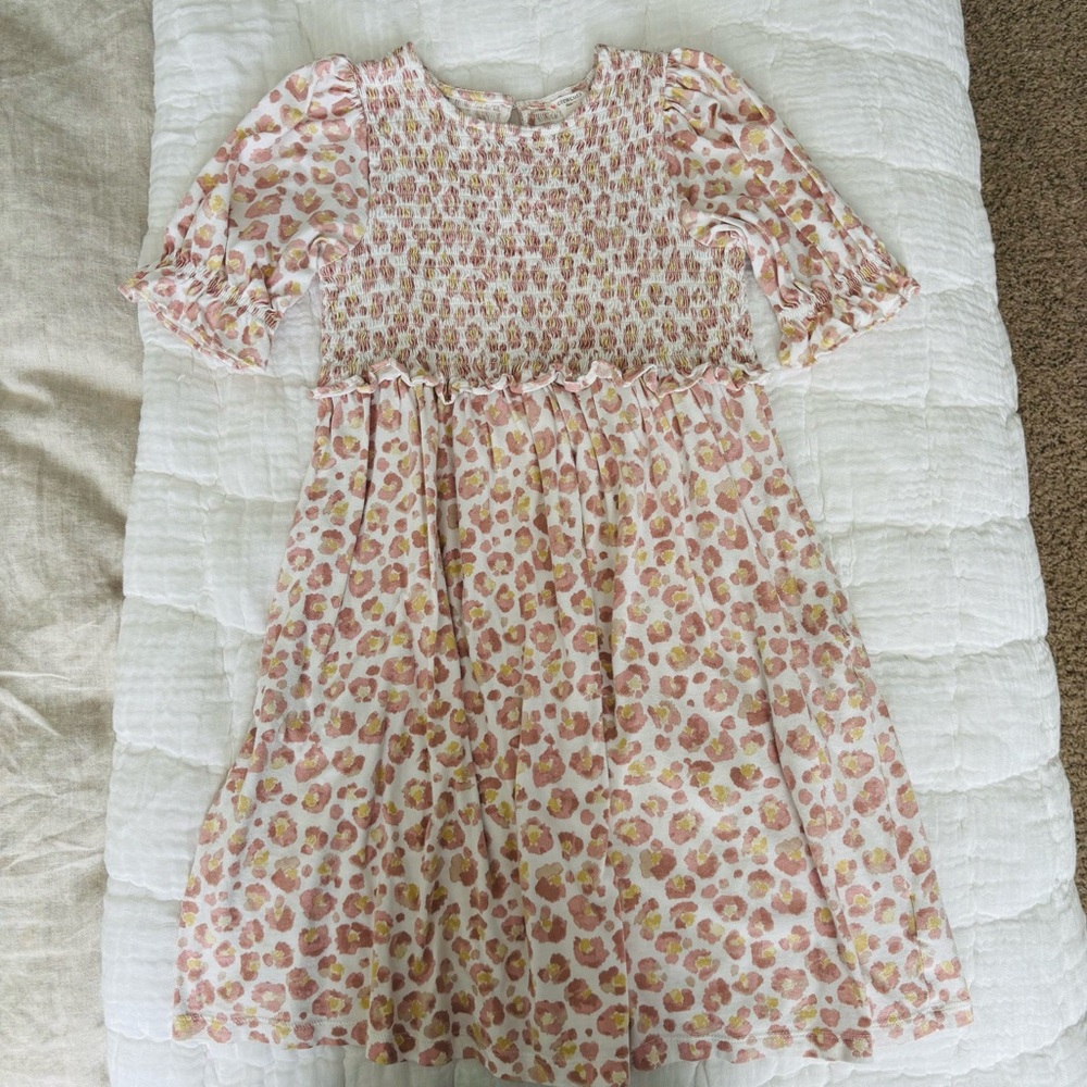 Crewcuts Pink Leopard Kids Dress